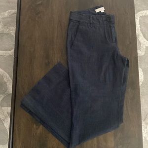 Loft - Dark Blue Chambray Trousers